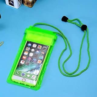 Buy TecSox Waterproof Sealed PVC Transparent Rain Protection Mobile Cover Pouch [Pack of 2]