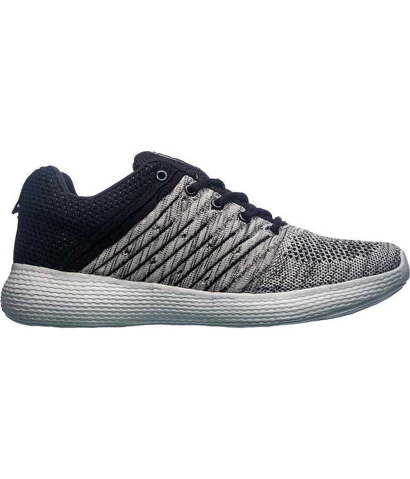 KHADIM Gray Running Shoes view 2