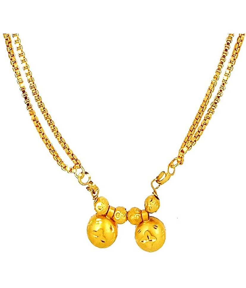 JIPPA - Golden Mangalsutra ( Pack of 1 ) view 2