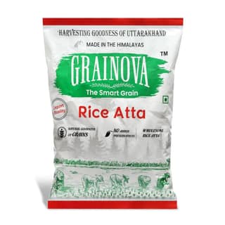 GRAINOVA Rice Atta | Rice Flour 500gm | Rice Powder | Chawal Ka Atta | Chawal