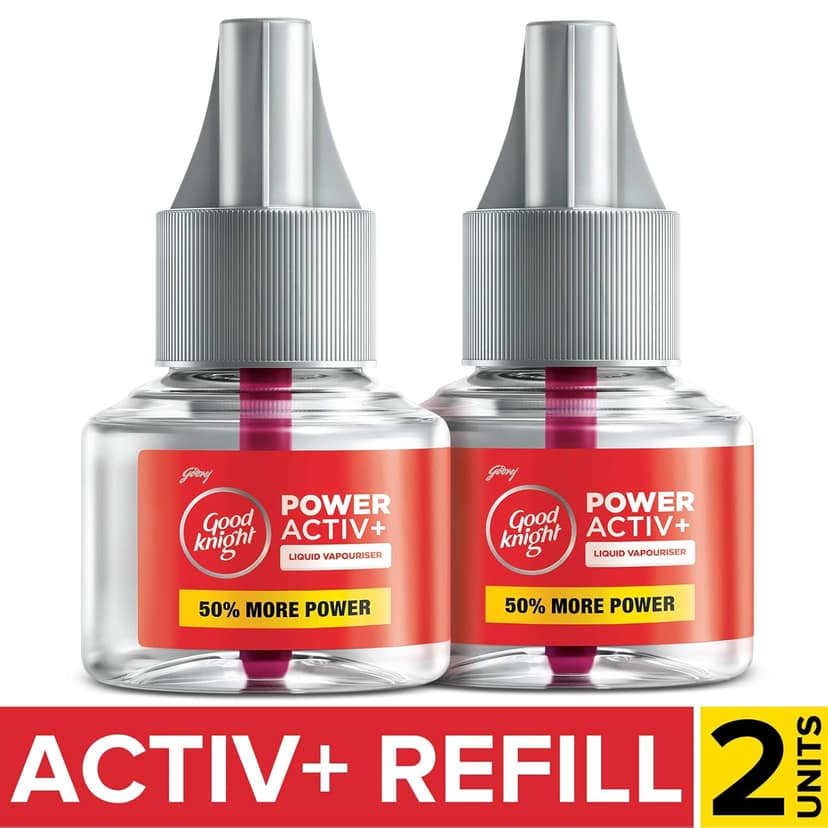 Good Knight Power Active + Cartridge Refill - 45Ml (Pack Of 2)