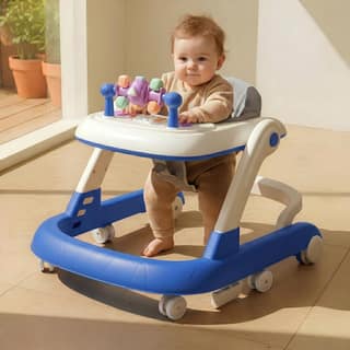 StarAndDaisy Baby Walker for 6-18 Month Baby Boy & Girl, Baby Walkers for 6-18 Month Baby Boy, Walker for Kids for 6 to 18 Months, Adjustable Height Baby Walker, 360 Wheels , Food & Toy Tray, Safety Stopper StarAndDaisy Baby Walker for 6-18 Month Baby Bo