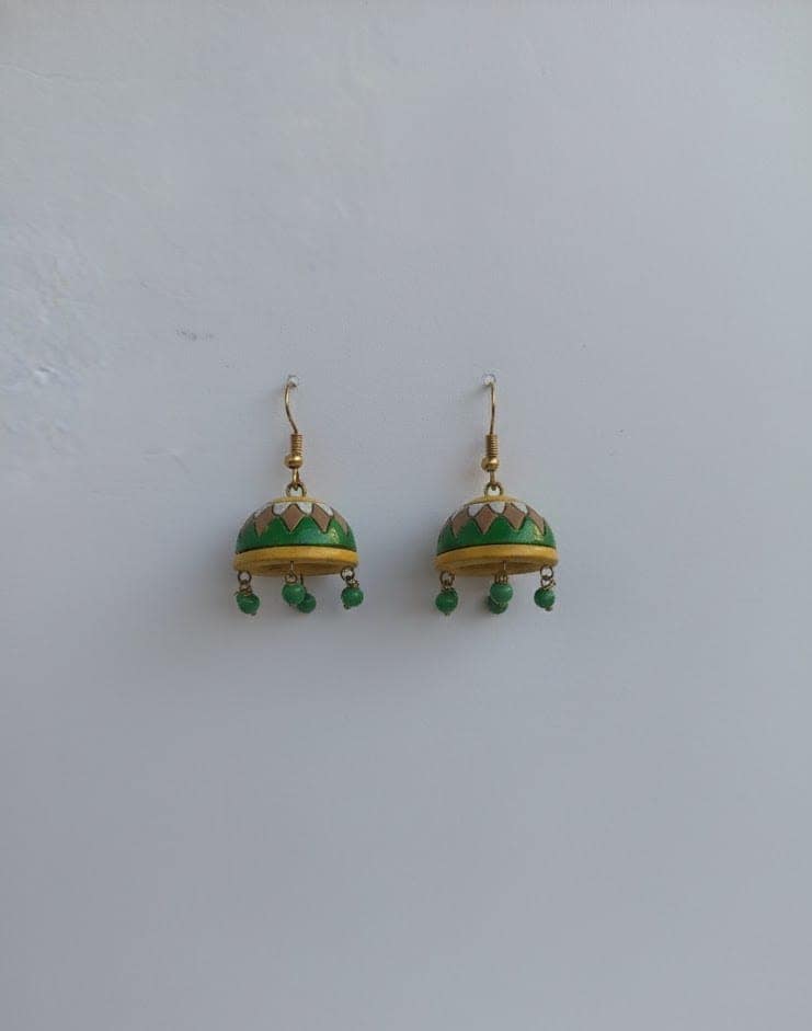 Terracota earring view 3