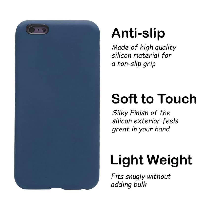 LIRAMARK Liquid Silicone Soft Back Cover Case for Apple iPhone 6 / 6S view 3