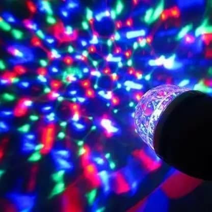 Elecsera 3-Watts 360 Degree Crystal Rotating LED Bulb Magic Disco Light, Pack of 1 Single Disco Ball (Ball Diameter: 2.5 cm) view 4