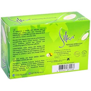 Silka Green Papaya Whitening Herbal Soap - 135g (Pack Of 2) view 2