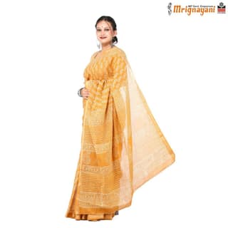 HANDLOOM COTTON SAREE WITH BLOUSE (SKU - 3I0102260522, SAREE-1121)