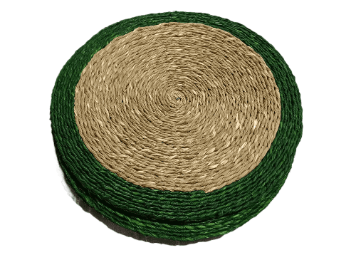 Handwoven Natural Fiber Placemats - Eco-Friendly Table Decor view 2