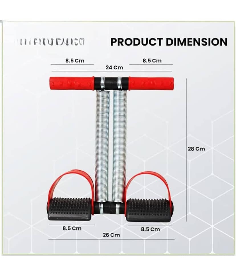 Horsefit Double Spring Tummy Trimmer -Red view 2