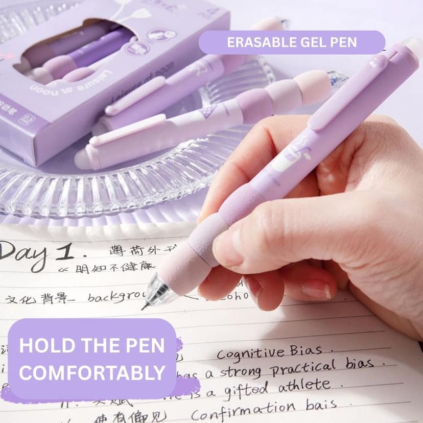 Cute Capybara Gel Pens 0.5mm | Smooth Blue Ink Fine Tip Pens for School, Office & Journaling view 3