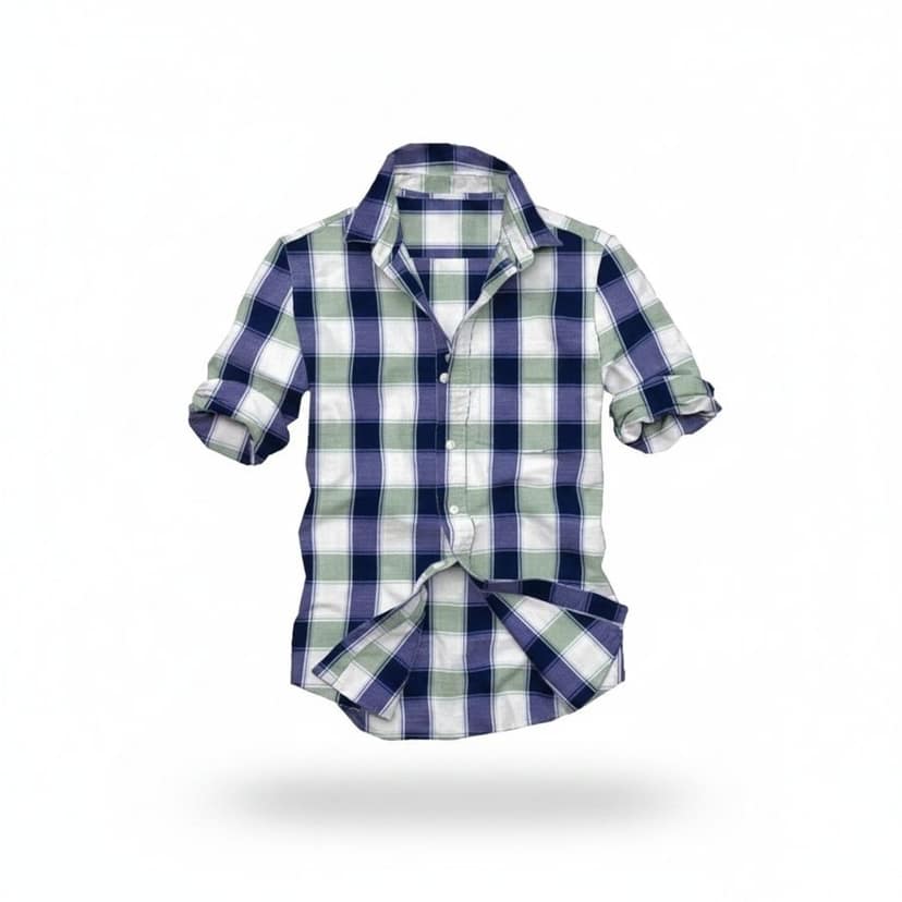 Men's Casual Checkered Shirt view 2