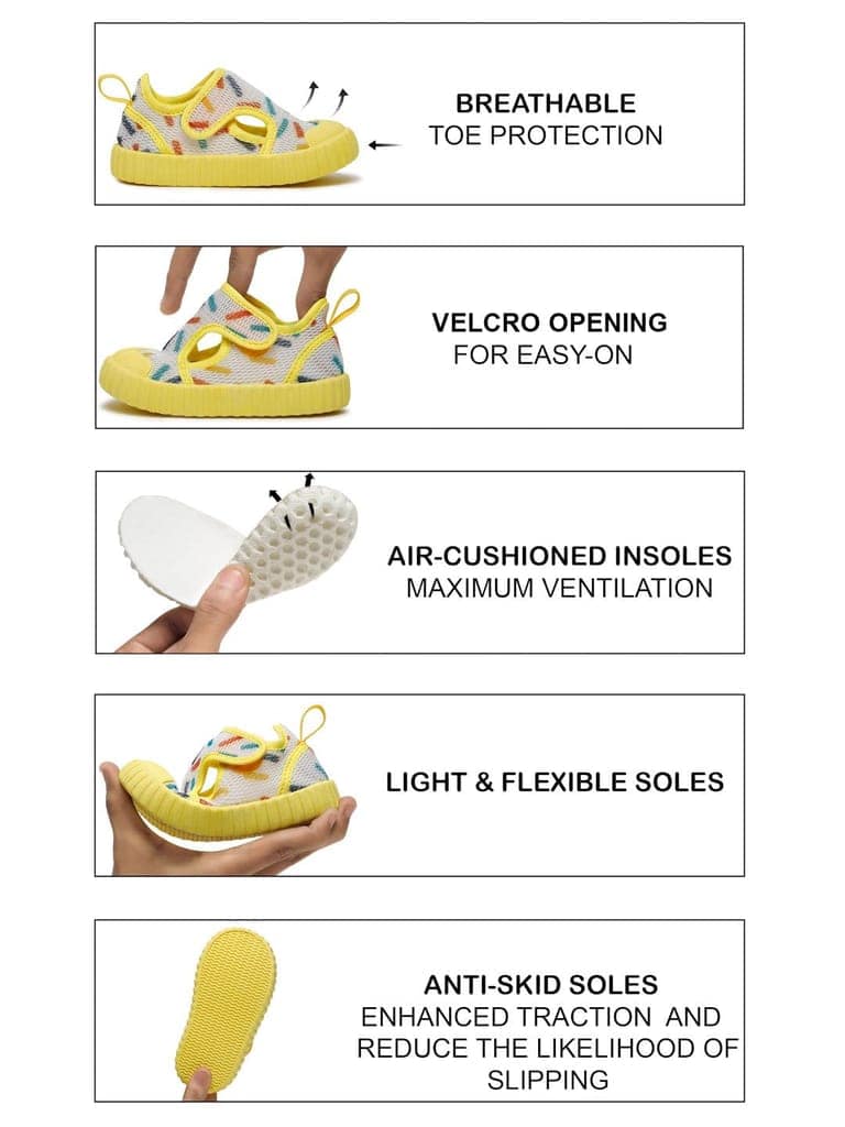 Premium Confetti Toddlers's Walking Shoes - White (Unisex) view 6