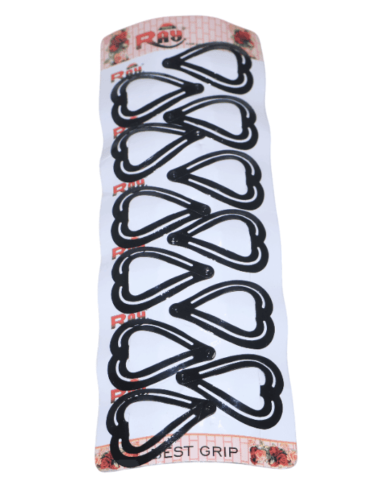 RAJ Hair Best Grip Clips - Heart Shaped, Secure Hold view 3