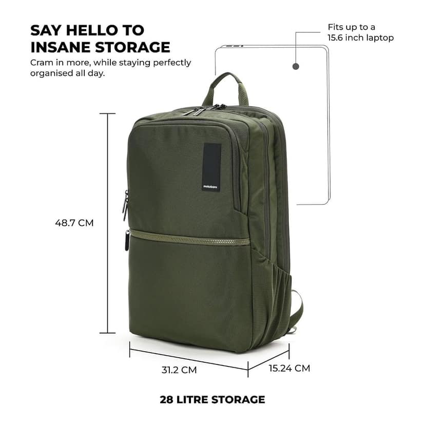The Kaleido Backpack, Water-Resistant 15.6" Laptop Bag with Luggage Sleeve for Work, Travel, and Daily Use - Suitable for Men and Women view 3
