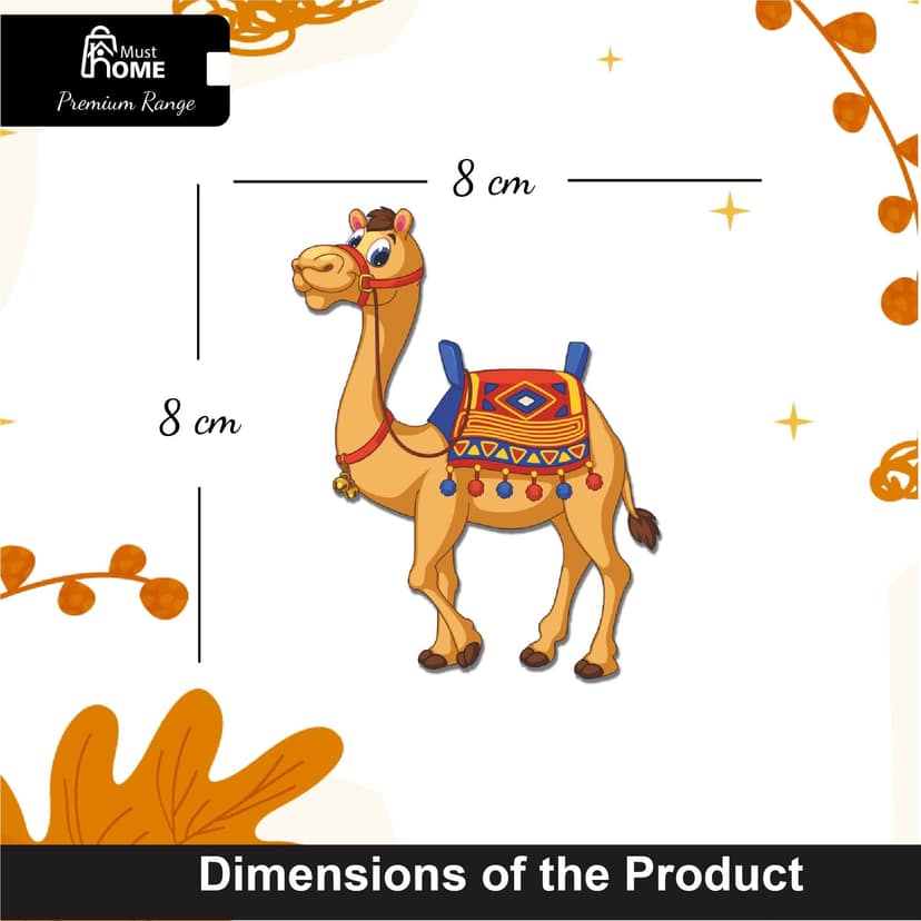 MustHome Cute Rajasthani Camel-Themed Fridge Magnet, Souvenir Gift view 2