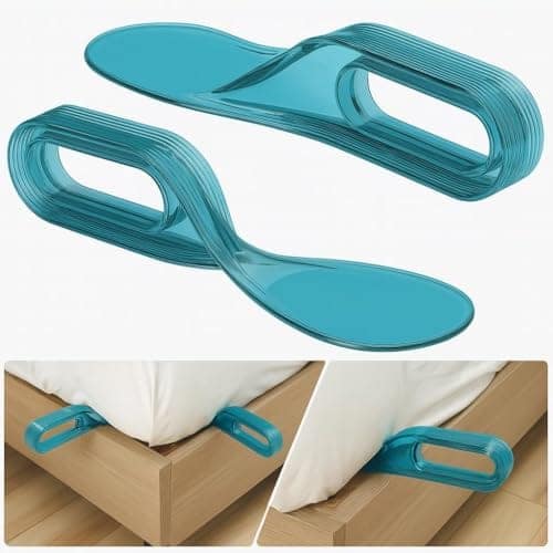 Huski 2 Pack Bedsheet Tucker Tool for Bed Making, Mattress Lifter & Bed Sheet Tucking Tool, Easy Bed Sheet Tuck Helper, Double Bed Sheet Organizer, Ergonomic Bedding Tool Multicolor view 3