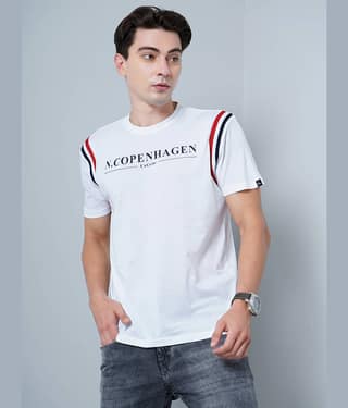 Paul Street Pack of 1 Cotton Blend Slim Fit Men's T-Shirt ( White )