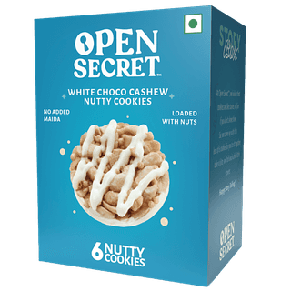 Open Secret White Choco Cashew Nutty Cookies Story Box, 75 gm