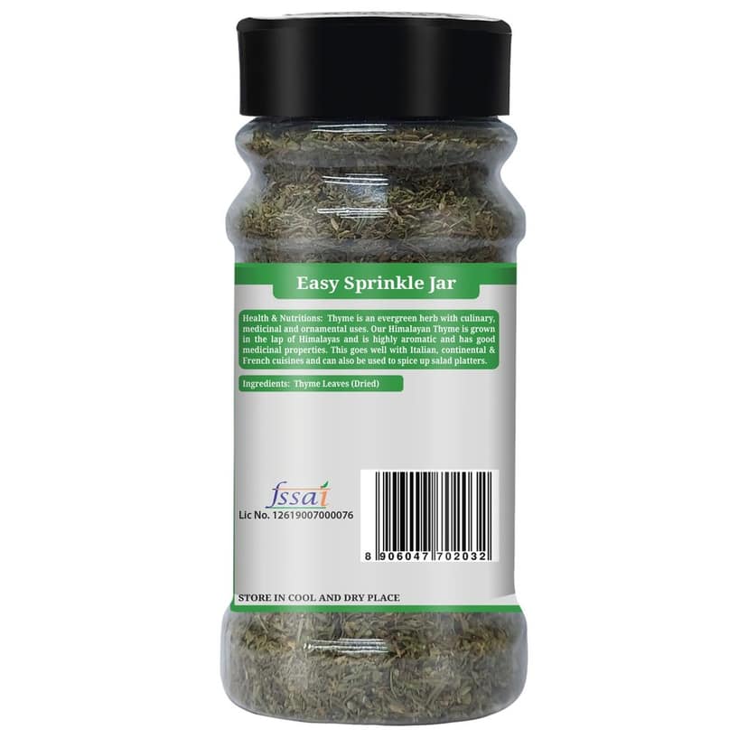 Organic Nation Thyme Leaves 40g (Pack of 2) | Dried Thyme for Cooking | Aromatic Herb for Grilling, Soups, Stews & Roasting view 8