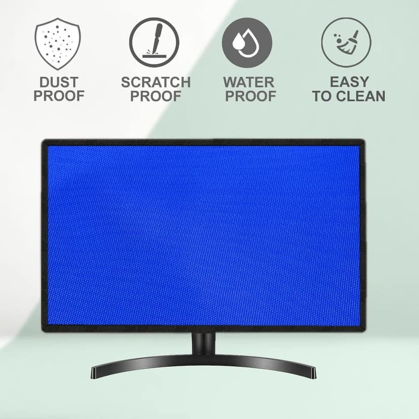 PalaP Super Premium Dust Proof Monitor Cover for VIEWSONIC 32 inches Monitor (Bright Blue) view 6