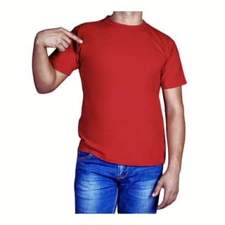 Trishoolin Plain T-Shirt | Regular Fit | Crew Neck / Round Neck Half Sleeve | Design 10000MB | Pack of 1