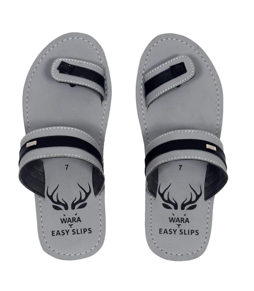 Men's Grey Casual Daily Slipper