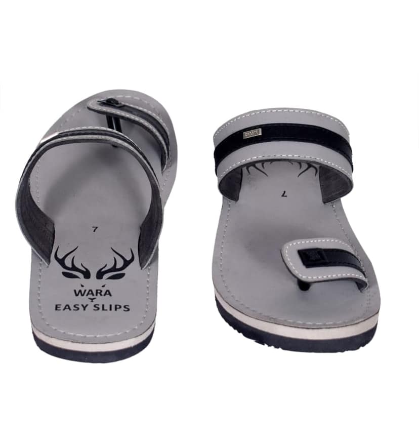 Men's Grey Casual Daily Slipper view 2