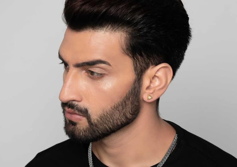 Triad Bezel Men's Ear Stud (1 Pc Only) view 5