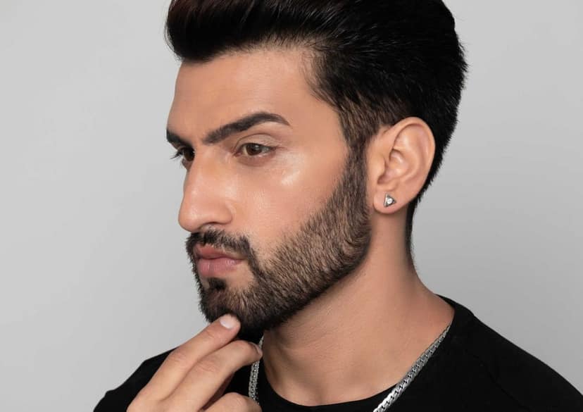 Triad Bezel Men's Ear Stud (1 Pc Only) view 6