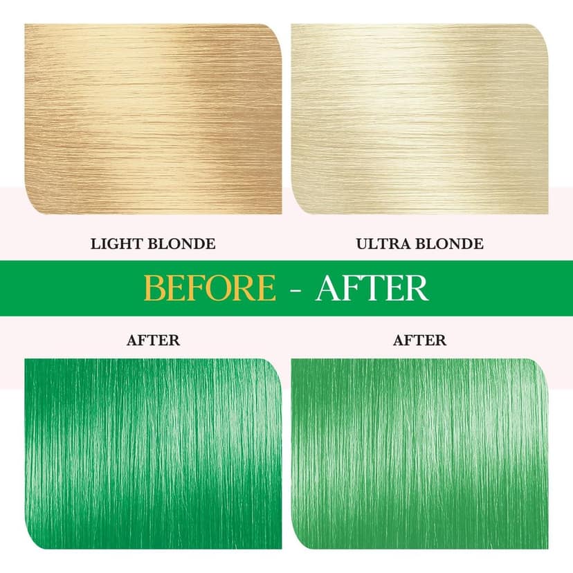 COSGLAM Semi Permanent Hair Color, No Peroxide, Non Oxidative, Ammonia Free Hair Colour 42 Emerald Green - 120gm view 8