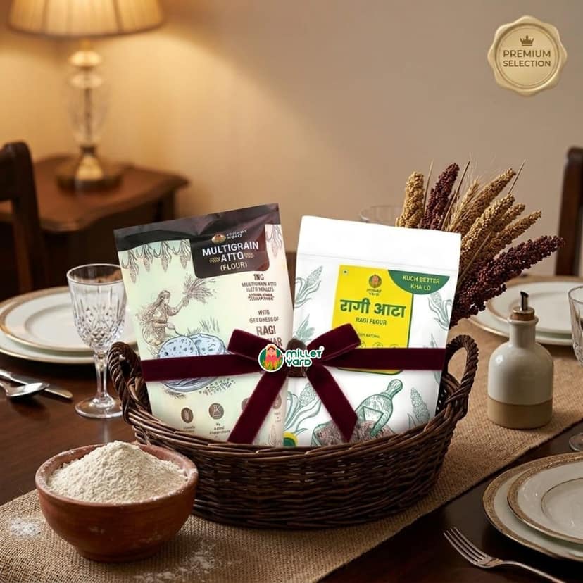 The Daily Fortify Duo – Multigrain Atta(1kg) & Ragi Atta(1kg) view 4