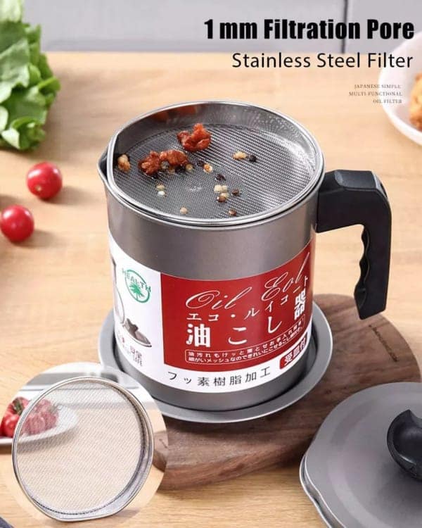 Wholesale Item - KITCHEN FRYING OIL SEPARTOR FILTER POT 1.4 L - MOQ 8 Pieces view 3