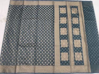 organza silk saree for women with zari pallu & unstitched blouse piece