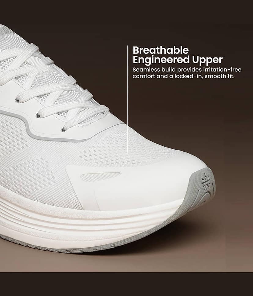 Cult Zyon White Men's Sports Running Shoes view 4