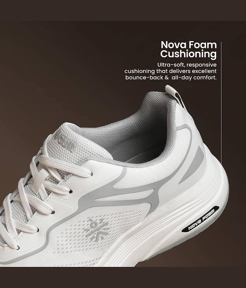 Cult Zyon White Men's Sports Running Shoes view 5