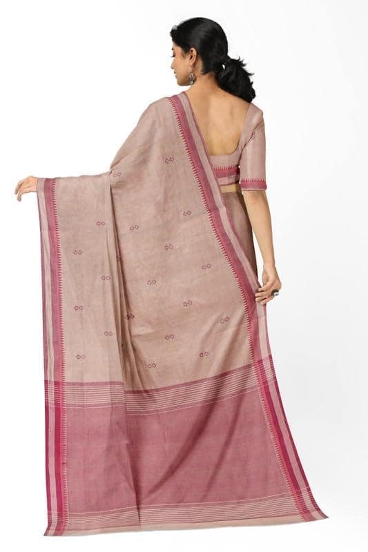 APCO Handloom - Women's Rahajmundry Pure Cotton Grey Handloom Saree (Angara Handloom Saree) 69 view 3
