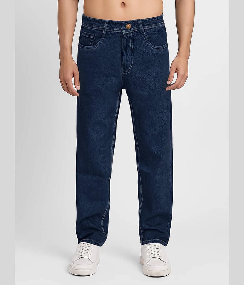 plounge Clean Look Men's Jeans - Blue ( Pack of 1 )