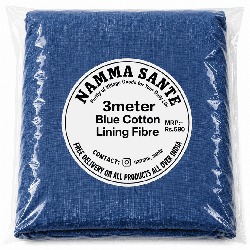Blue Cotton Lining Fabric (Bada Panna), Blue Cotton Lining Fibre (Bada Panna), Blue Lining Cloth (Bada Panna), Soft Blue Cotton Lining (Bada Panna), Blue Garment Lining Fabric (Bada Panna)