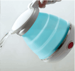 Portable Electric Foldable Kettle 600ml | Travel Water Boiler | Compact Folding Electric Kettle for Home, Office & Travel view 2