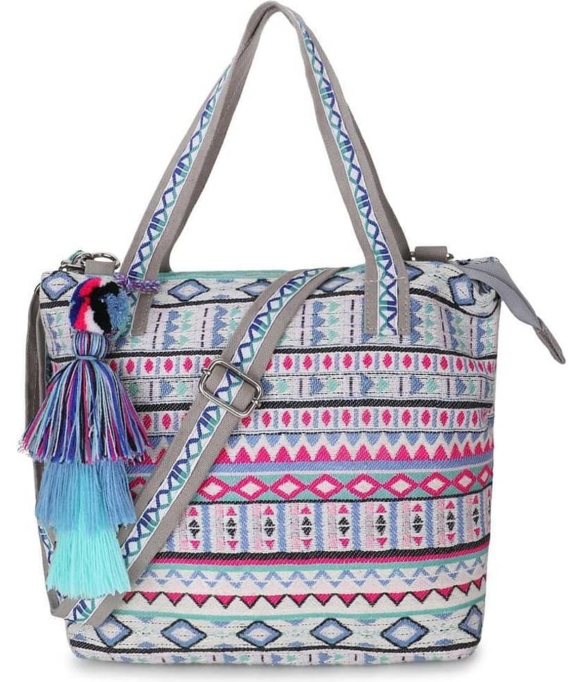 Anekaant Sling Bag Cotton Set of 1 ( Light Grey )