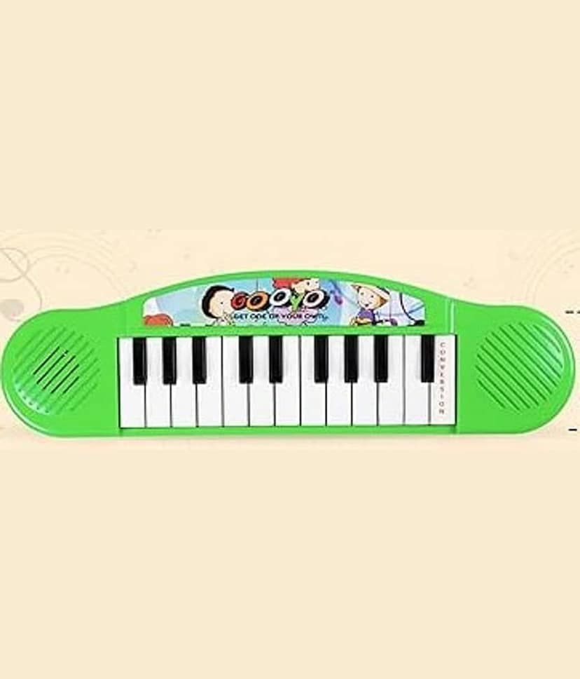 1626YY-YESKART GREEN Gooyo Mini Piano Keyboard Musical Toy for Kids/Babies/Girls/Boys/Gifts- 3716 | Red Color, 2xAA Battery (Not Included)