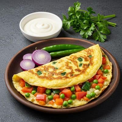 Eggs White Veg Omelette