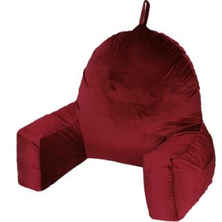 Flipon Bearust Back Supprot Pillow Soft Velvet Outer Cover With Inner Cover and Zipper Watching T.v/ Working/ Gaming