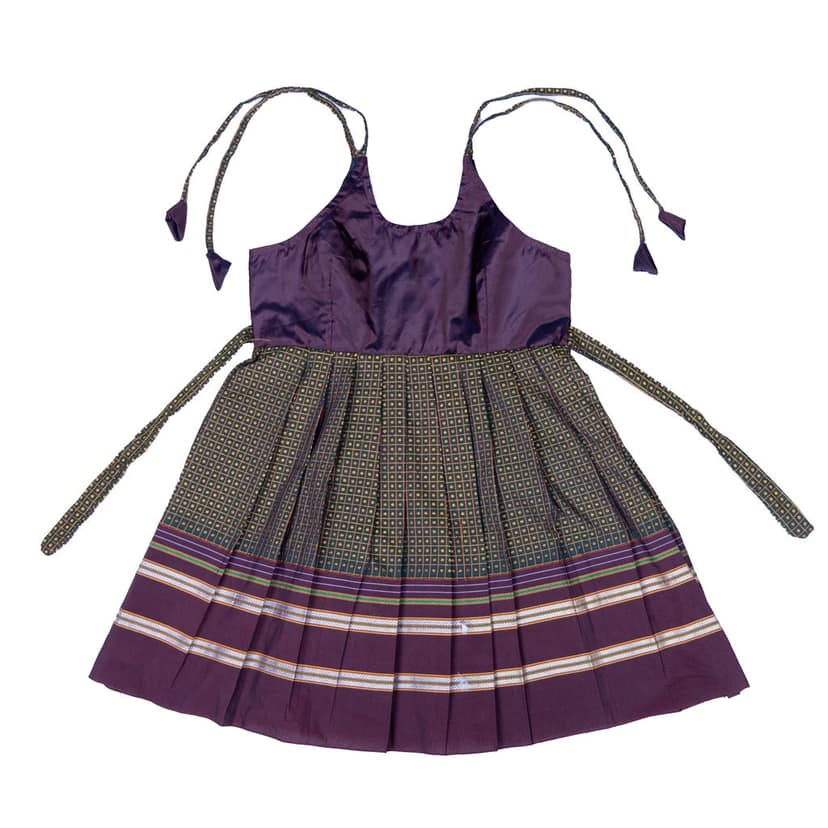 Brown khun girls frock view 3