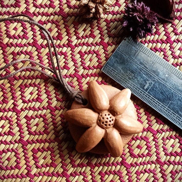 Handcrafted Terracotta Pendant view 3