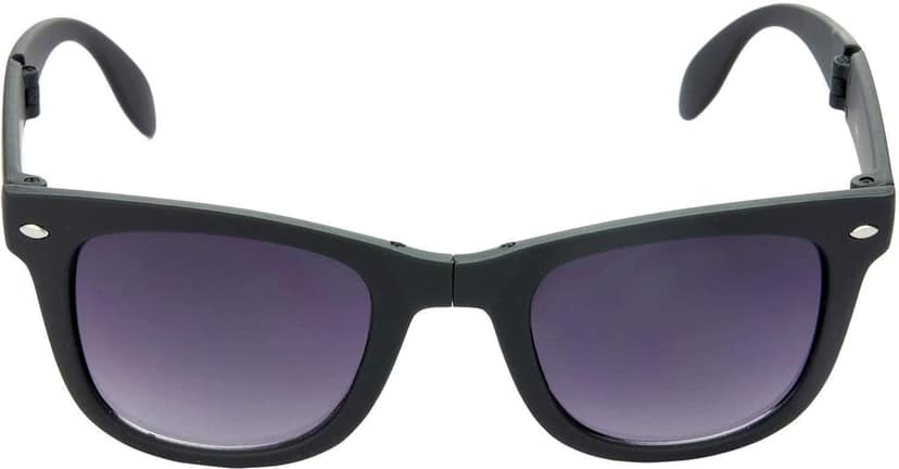 HRINKAR Unisex Rectangular Sunglasses Golden & Black Frame, Silver & Grey Lens (Medium) - Pack of 2 view 3