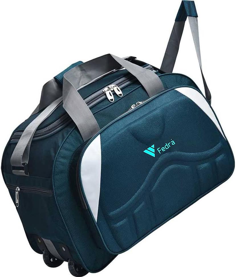 FEDRA - 40 Ltrs Purple Polyester Duffle Bag view 2