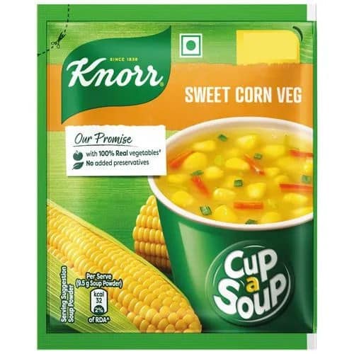 Knorr Instant Sweet Corn Cup-A-Soup, 9.5 gm