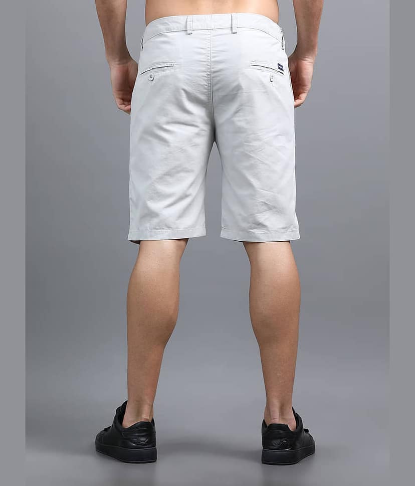 Paul Street Off White Cotton Men's Shorts ( Pack of 1 ) view 2