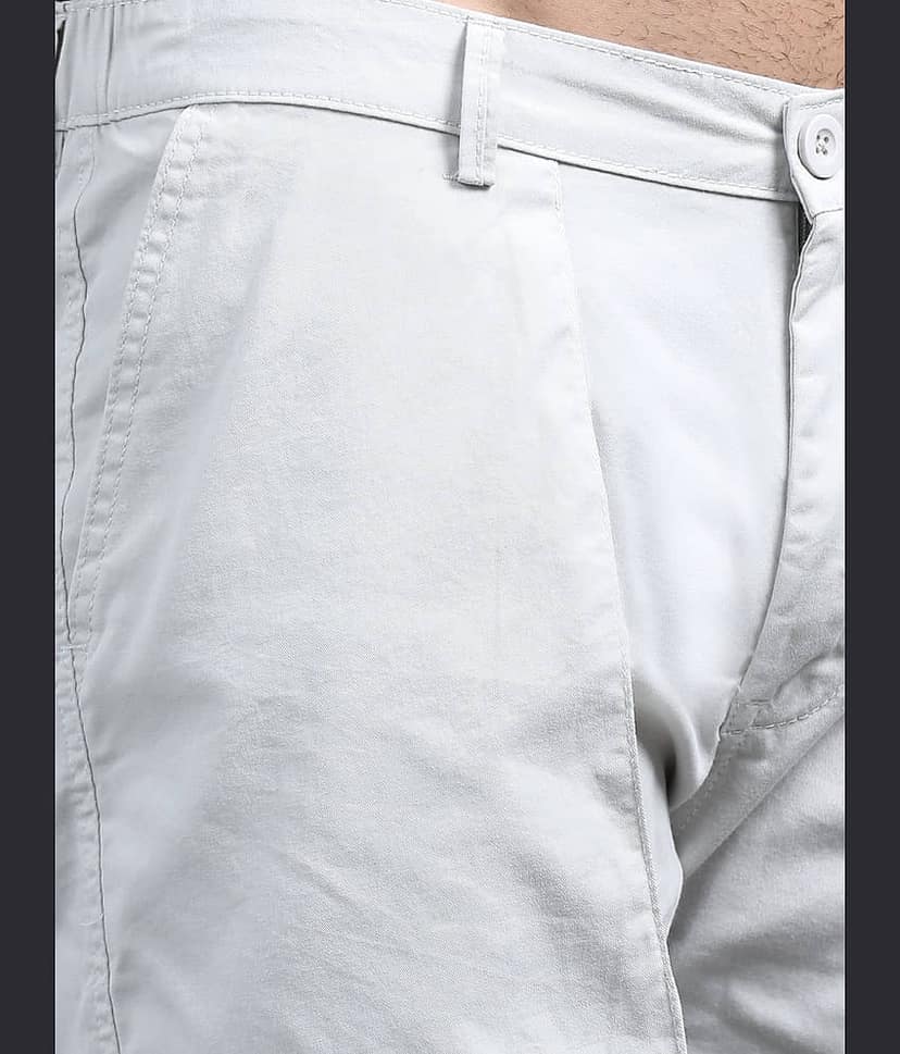 Paul Street Off White Cotton Men's Shorts ( Pack of 1 ) view 4